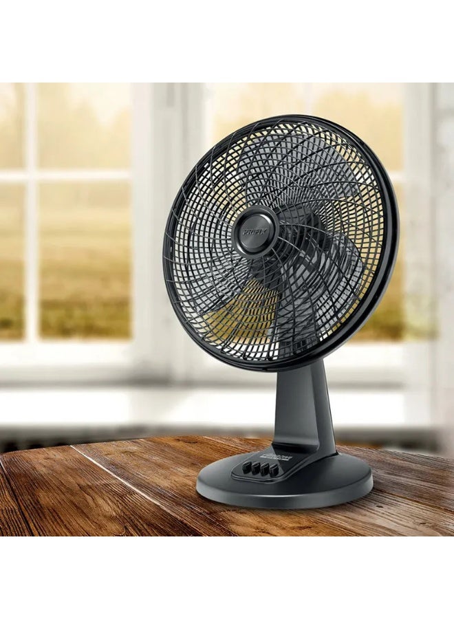 Prifix Desk Fan, 17 Inch, 3 Speeds, Black - DFA-170 - Image 4